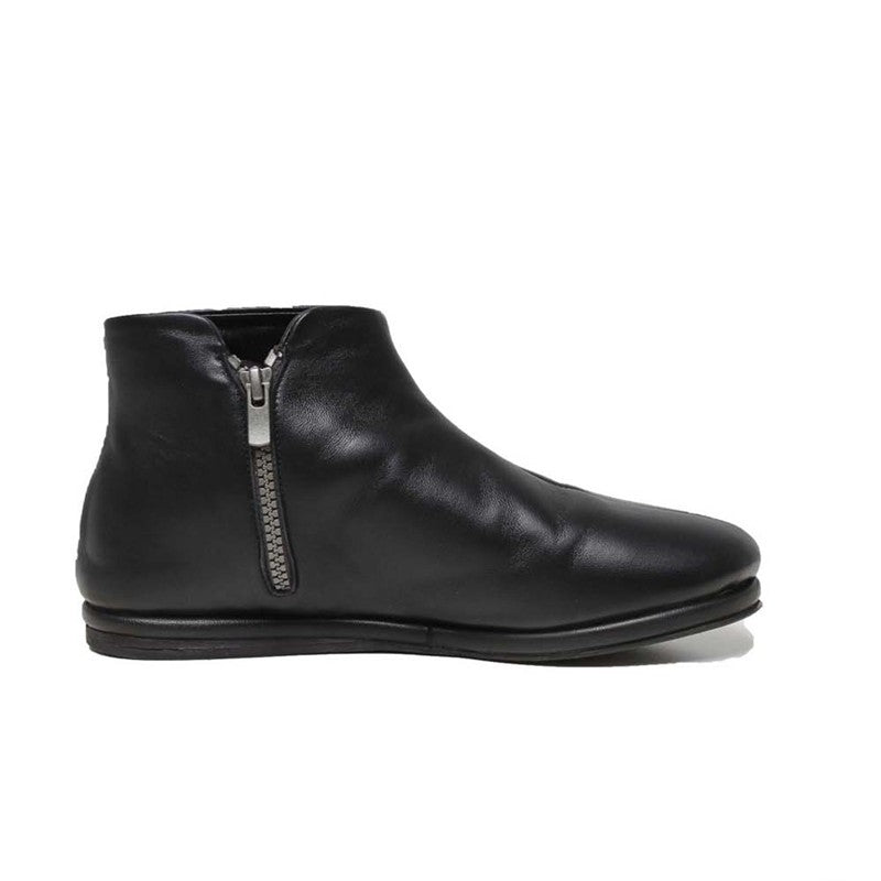 CARMELA BIS BLACK NAPPA – elegant Italian handmade heeled shoe in soft black leather