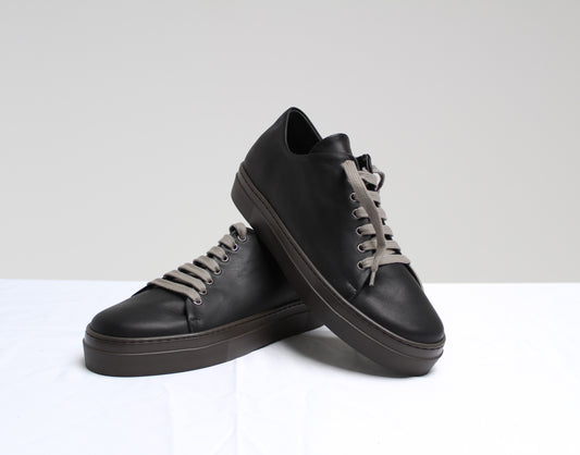 TENNIS 207 NAPPA NERO