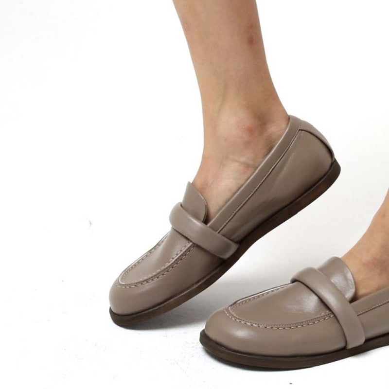 MOCASSINO BEIGE IN NAPPA