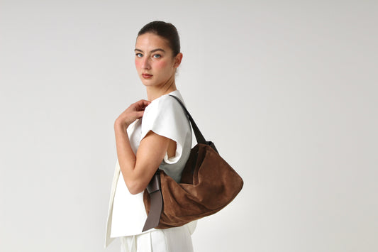 GLORIA  brown suede