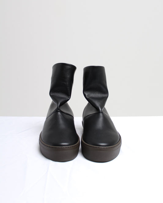 TENNIS 151 NAPPA NERO