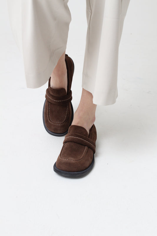 DORALICE BROWN SUEDE
